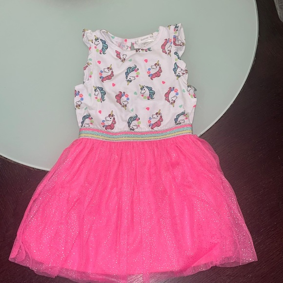 *BRAND NEW* Pink Glitter Unicorn Dress - Picture 1 of 3